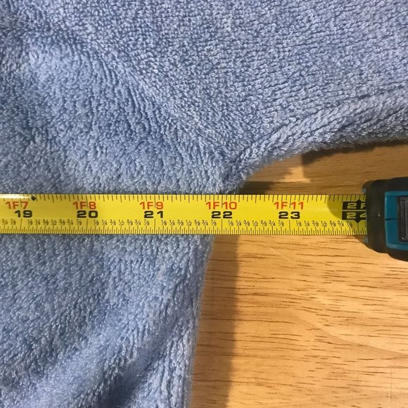 Charming Forge Vintage USA Large Blue V Neck Sweater Ribbed Cuffs and Hem Pullov - Picture 14 of 16